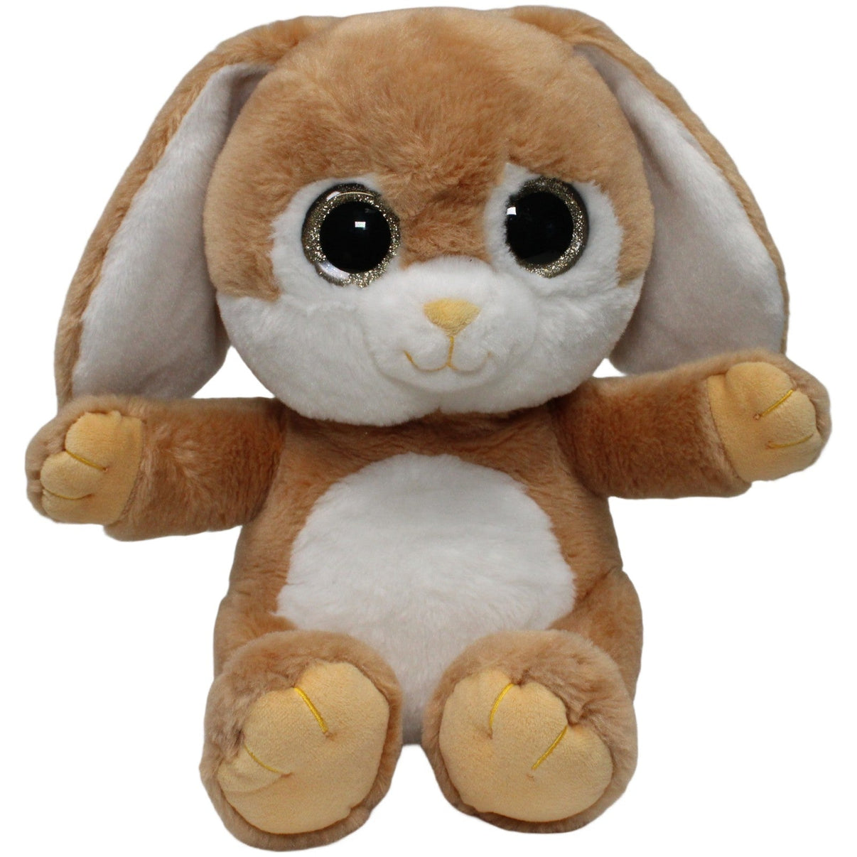 123000017466 Bauer Süßer Hase mit Schlappohren & Glitzeraugen, sitzend Kuscheltier Kumpel Leo 25cm Beige ebay - stofftiere