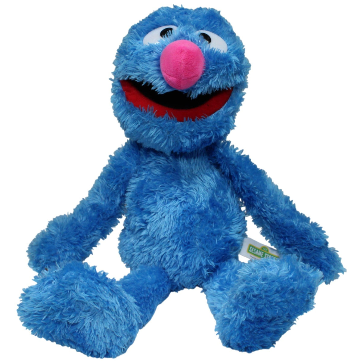 123000017526 Whitehouse Leisure XL Grobi aus der Sesamstraße Plüschfigur Kumpel Leo 45cm Blau Gebraucht