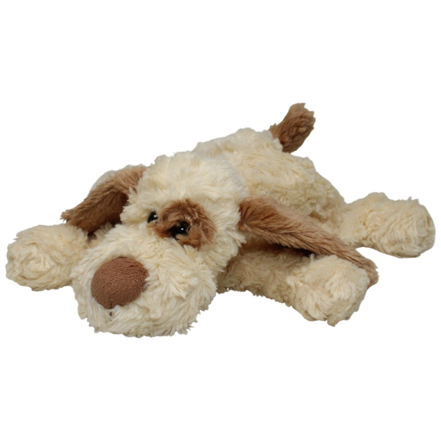 Süßer Hund mit braunem Fleck am Auge, liegend