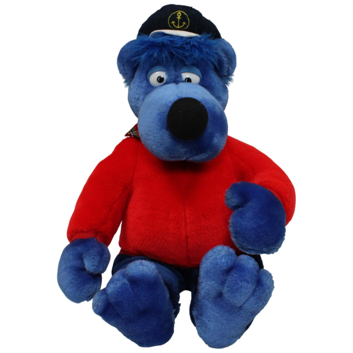 123000017558 Schmidt XL Käptn Blaubär Kuscheltier Kumpel Leo 45cm _Vintage_ Blau