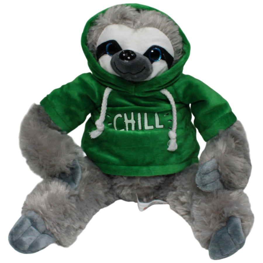 XL Faultier mit grünem Hoodie " CHILL"