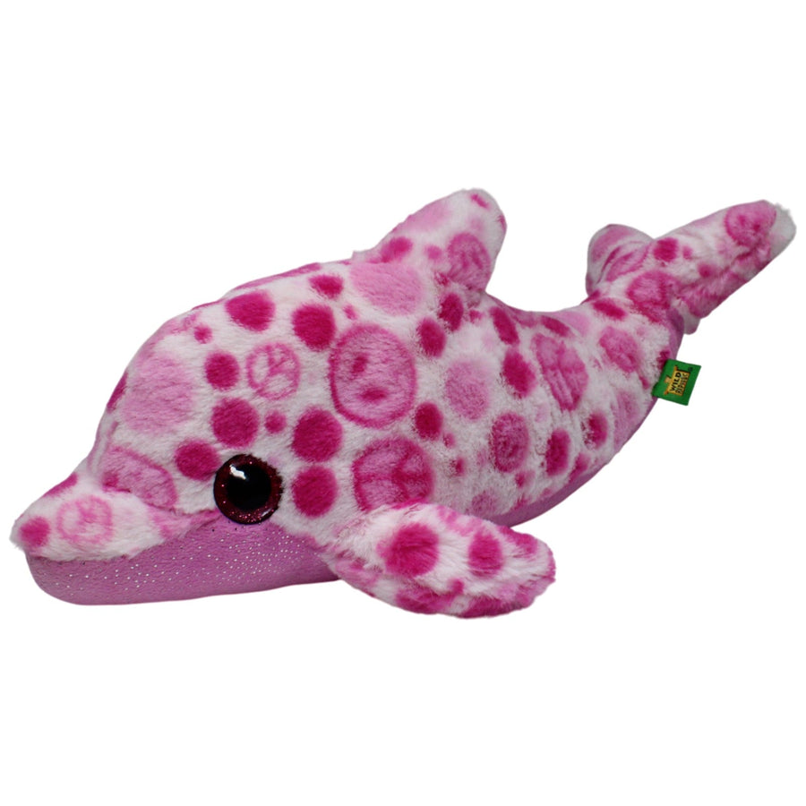 Großer pink-weißer Delfin mit "Peace-Zeichen"