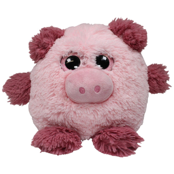 Schwein mit Glitzeraugen, rund