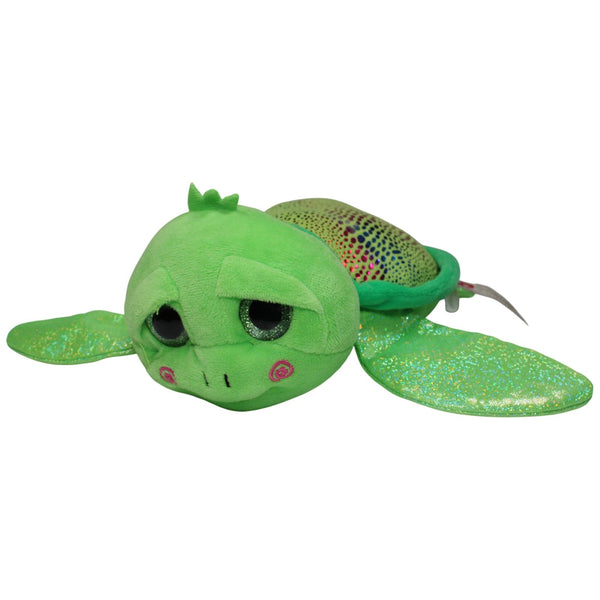 Grüne Schildkröte mit Glitzer-Flossen