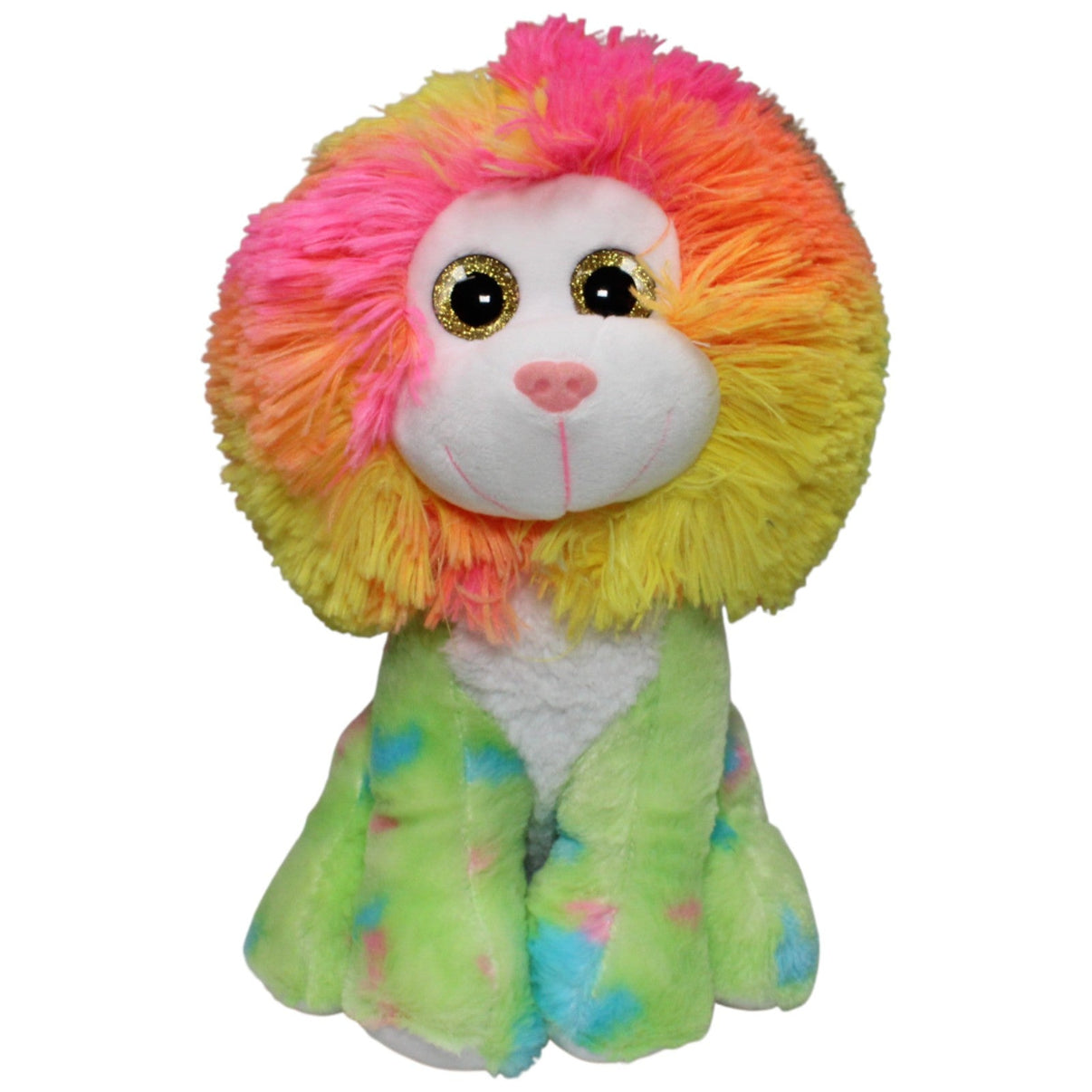 123000017917 Morgenroth Bunter Löwe mit Glitzeraugen, sitzend Kuscheltier Kumpel Leo 32cm ebay - stofftiere Gebraucht
