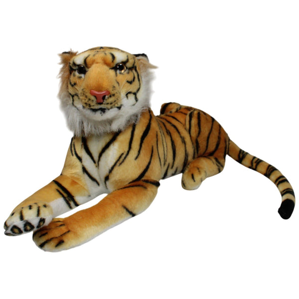 XL Tiger mit Styroporkopf, liegend
