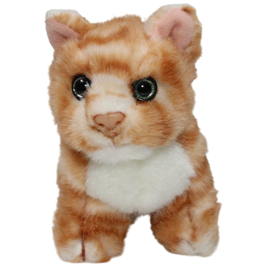 Kleine rote Tigerkatze, sitzend