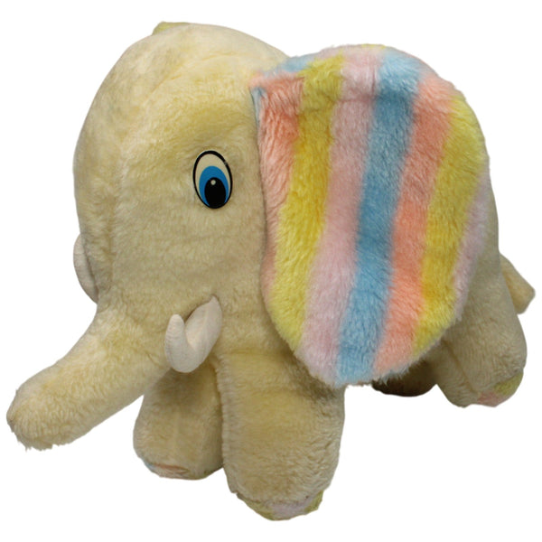 Gelber Elefant mit Regenbogen-Ohren, groß