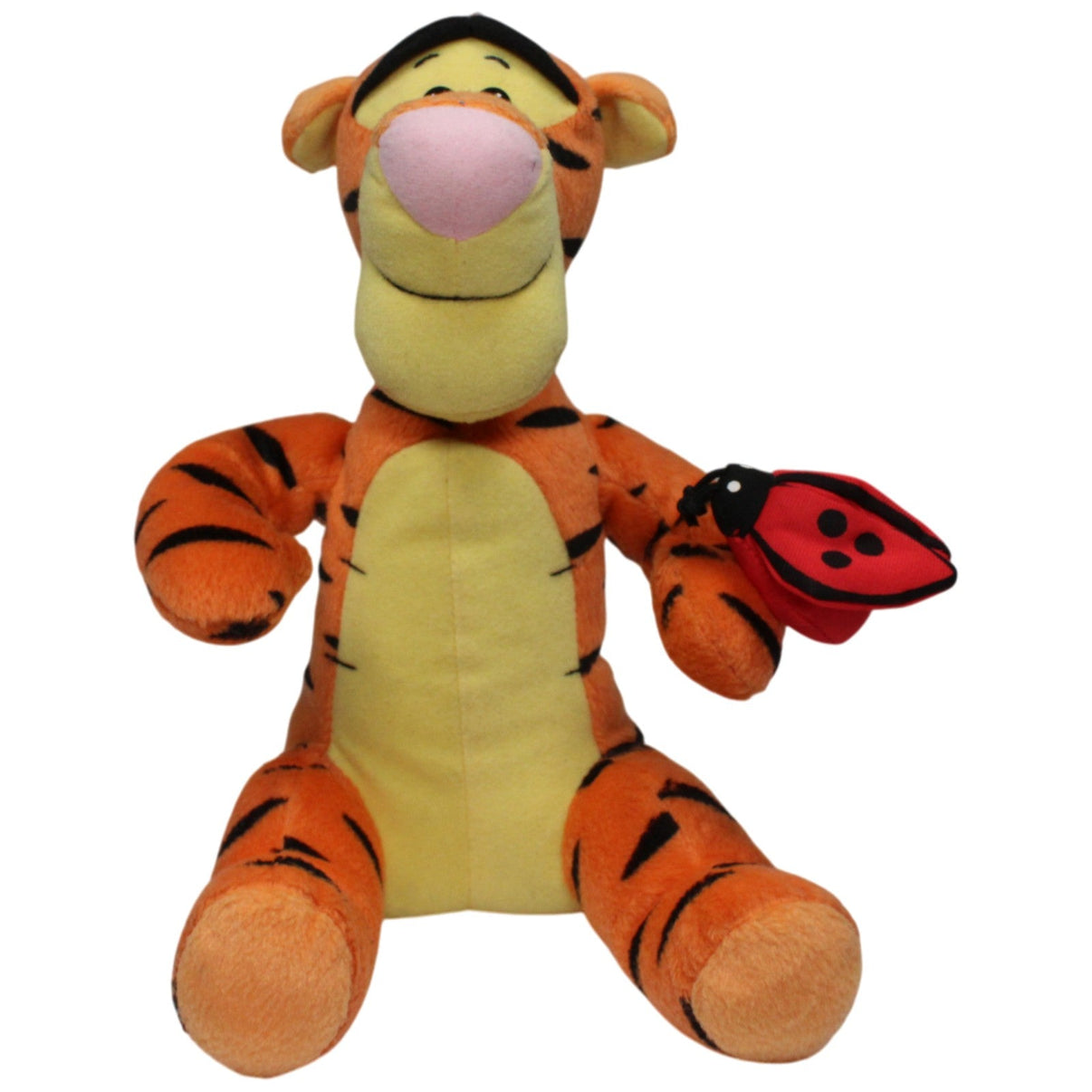 123000018169 Mattel Tigger mit Marienkäfer aus Disney Winnie Puuh, sitzend Kuscheltier Kumpel Leo 25cm _Vintage_ Disney