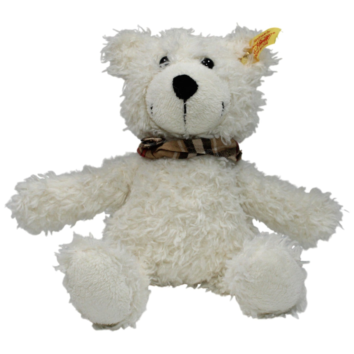 123000018204 Steiff Charly Schlenker-Teddybär mit Halstuch, weiß (012990) Kuscheltier Kumpel Leo 24cm Beige Braun