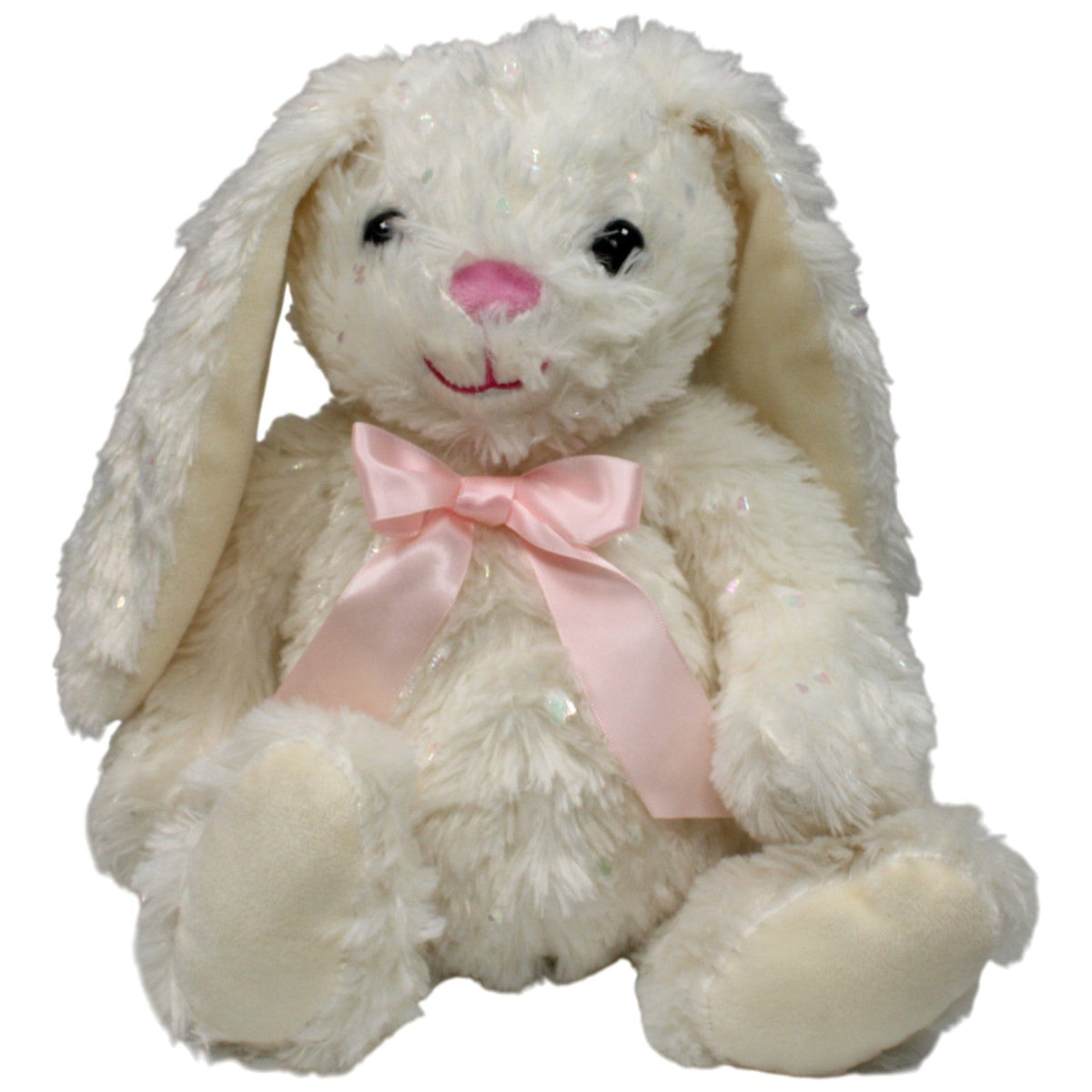 123000018227 Pepco Schöner beiger Hase mit Glitzer und Schleife Kuscheltier Kumpel Leo 35cm _Osterfreund_ ebay-stofftiere