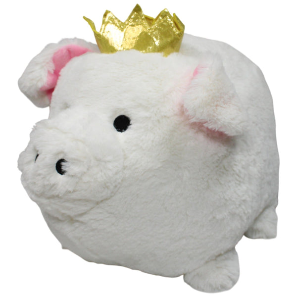 Funky PIGGY family, weißes Schwein mit Krone