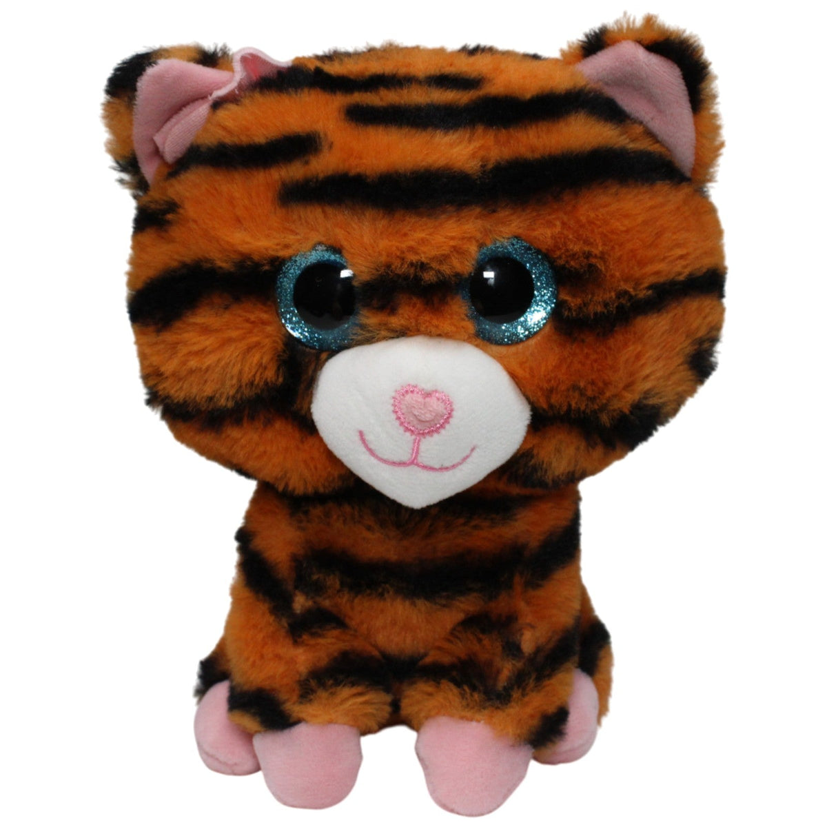 123000018247 OWIM KIDLAND®, Tiger-Katze mit blauen Glitzer-Augen Kuscheltier Kumpel Leo 24cm ebay-stofftiere Gebraucht