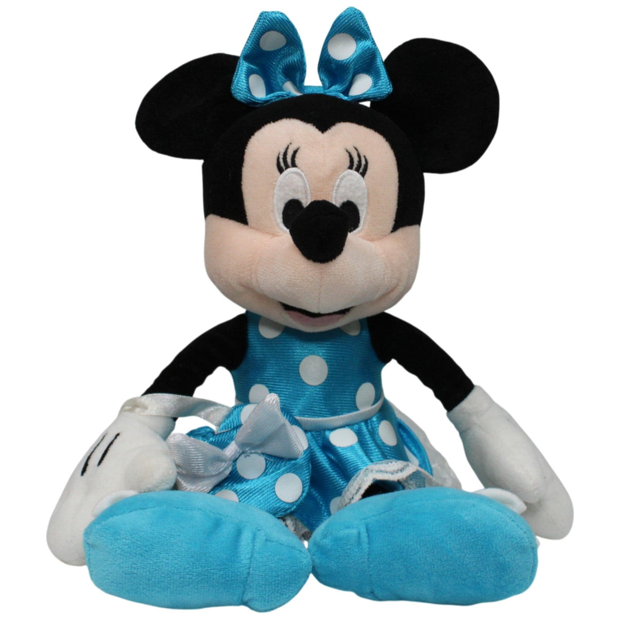 123000018392 Nicotoy Disney Minnie Maus mit blauem Kleid & Handtasche Kuscheltier Kumpel Leo 30cm _GREEN WEEK_ Blau