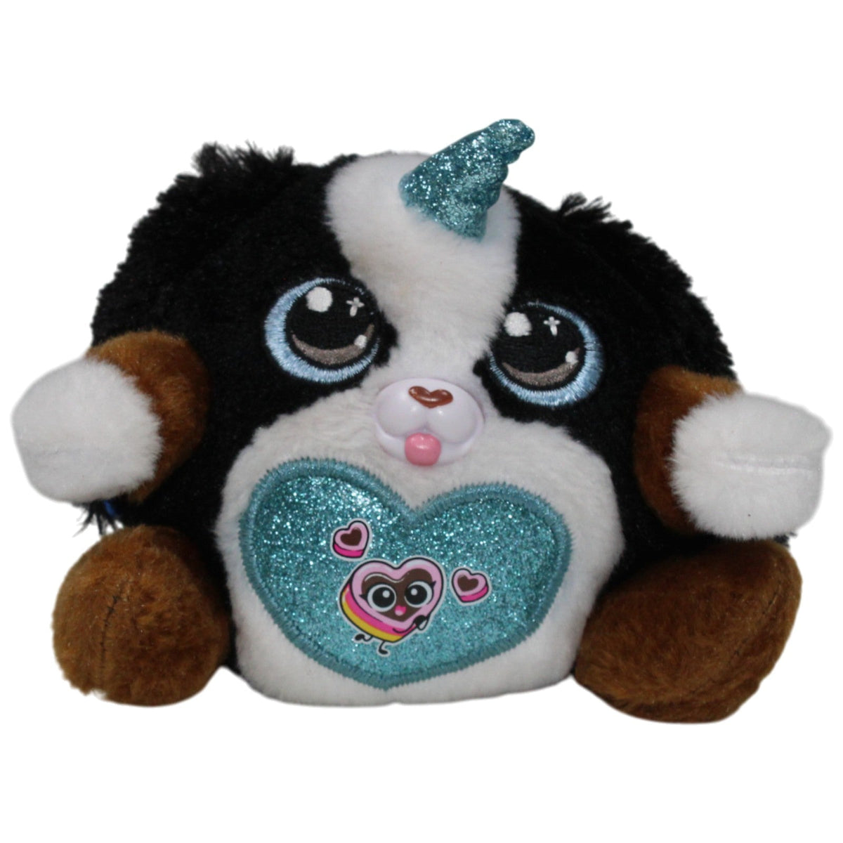 123000018395 Zuru Rainbocorn, Bernhardiner mit Herz-Keks Kuscheltier Kumpel Leo 10cm Blau ebay-stofftiere