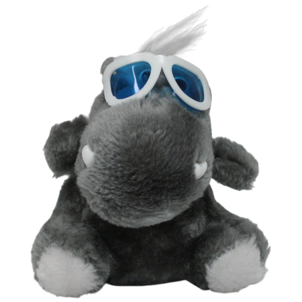 Nilpferd mit Sonnenbrille, sitzend
