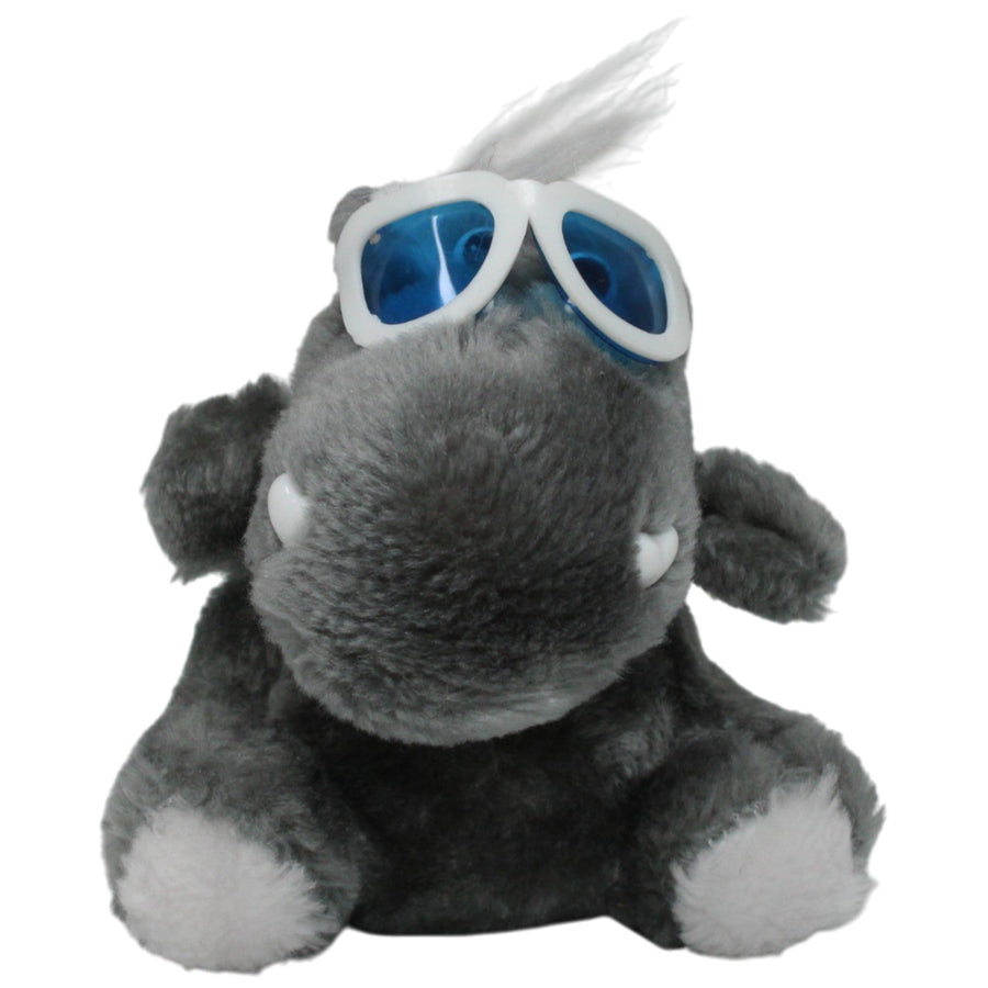 Nilpferd mit Sonnenbrille, sitzend