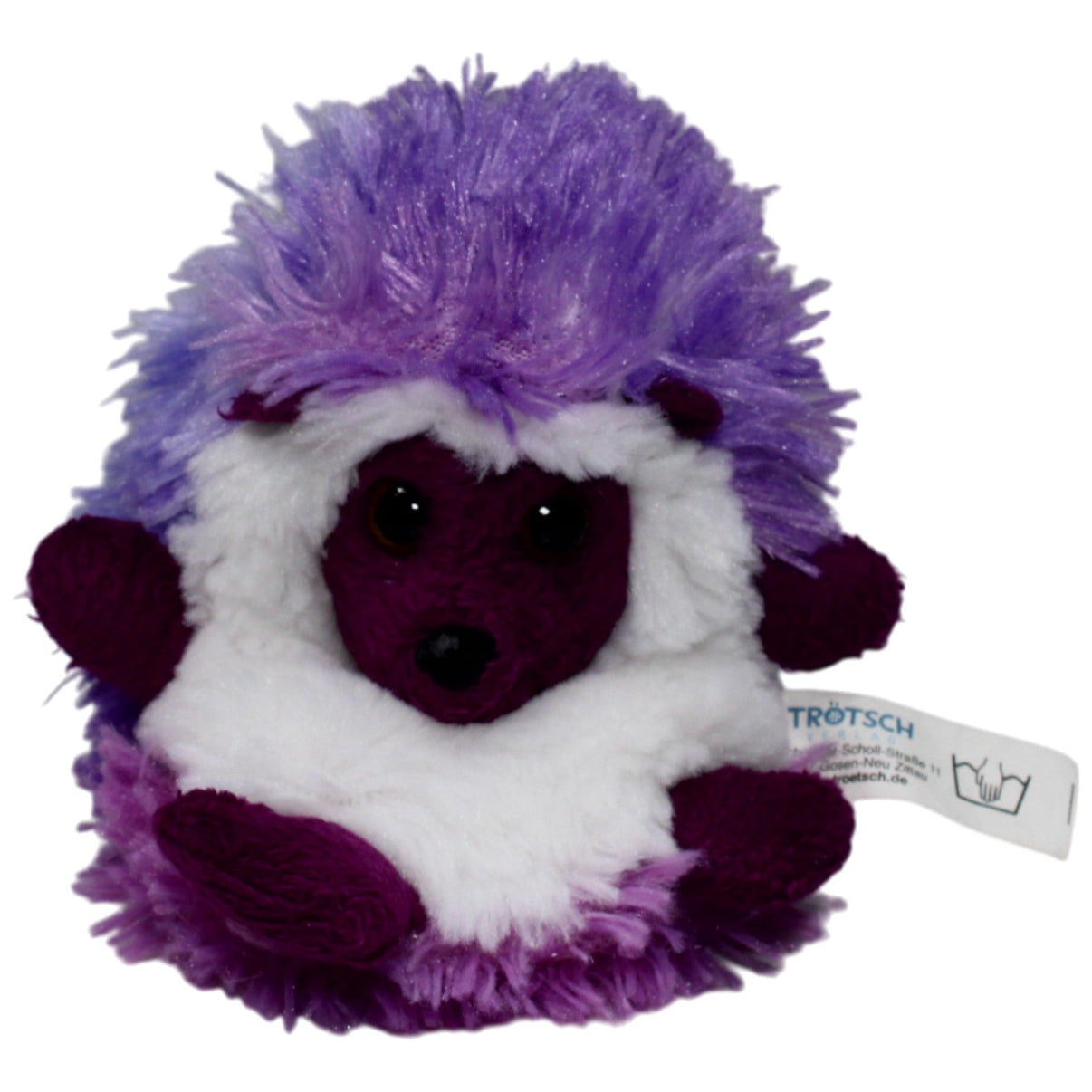 123000018530 Trötsch Verlag Superweicher lila - weißer Igel Kuscheltier Kumpel Leo 14cm _GREEN WEEK_ ebay - stofftiere