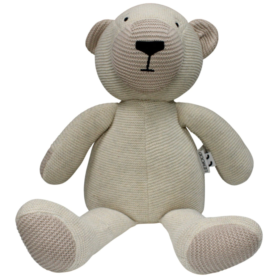 XL Teddybär in Strick-Optik
