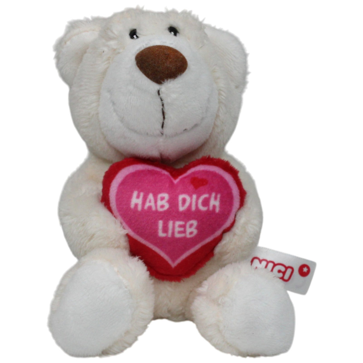 123000018546 NICI Kleiner Bär mit Herz "HAB DICH LIEB" Kuscheltier Kumpel Leo 15cm ebay-stofftiere Gebraucht