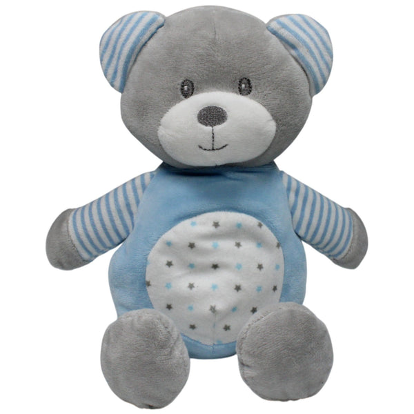 Jungle Baby, grauer weicher Teddybär mit Sternen
