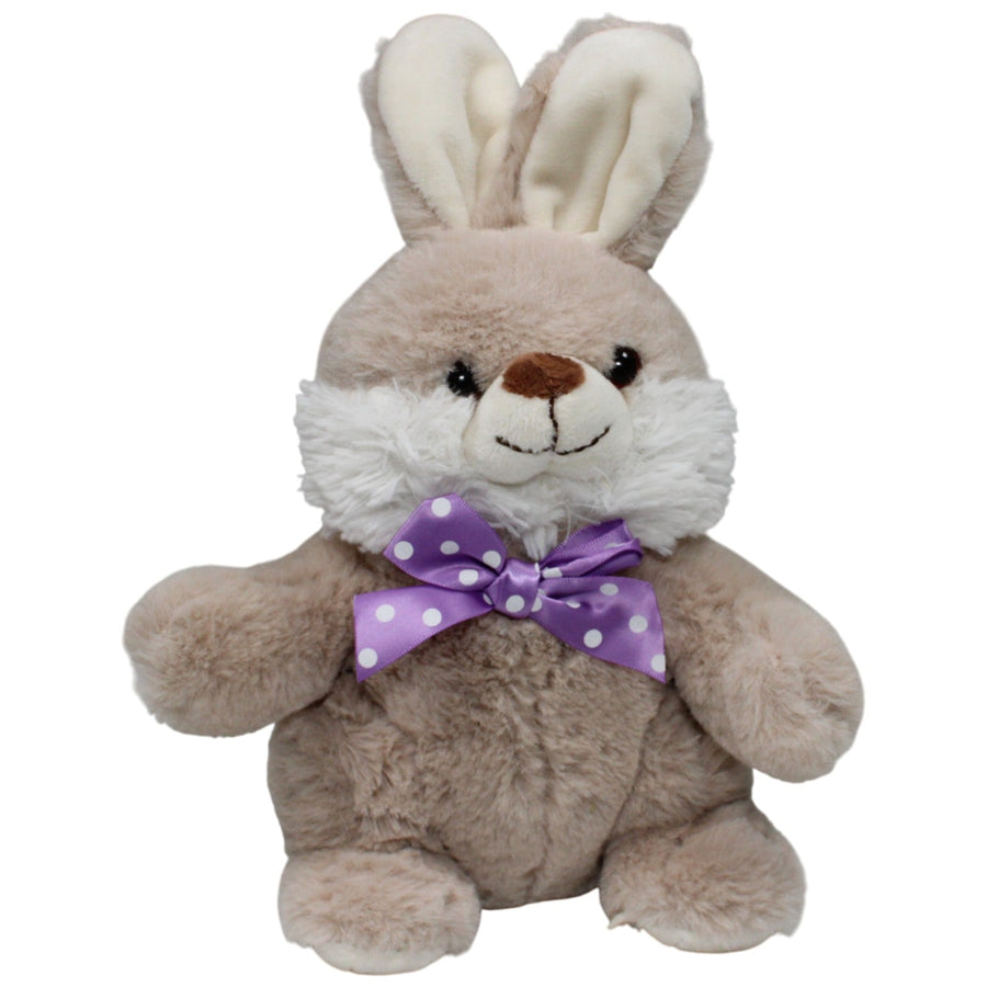 Weicher schöner Hase mit lila Schleife