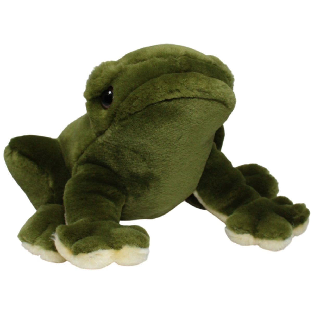 123000018676 Unbekannt Tiere mit Herz, süßer Frosch Kuscheltier Kumpel Leo 20cm _Vintage_ Beige