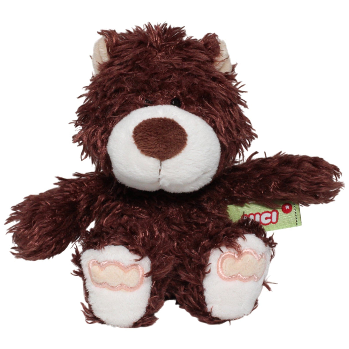123000018693 NICI NICI GREEN, Bär Malo klein Kuscheltier Kumpel Leo 35cm Braun Bär