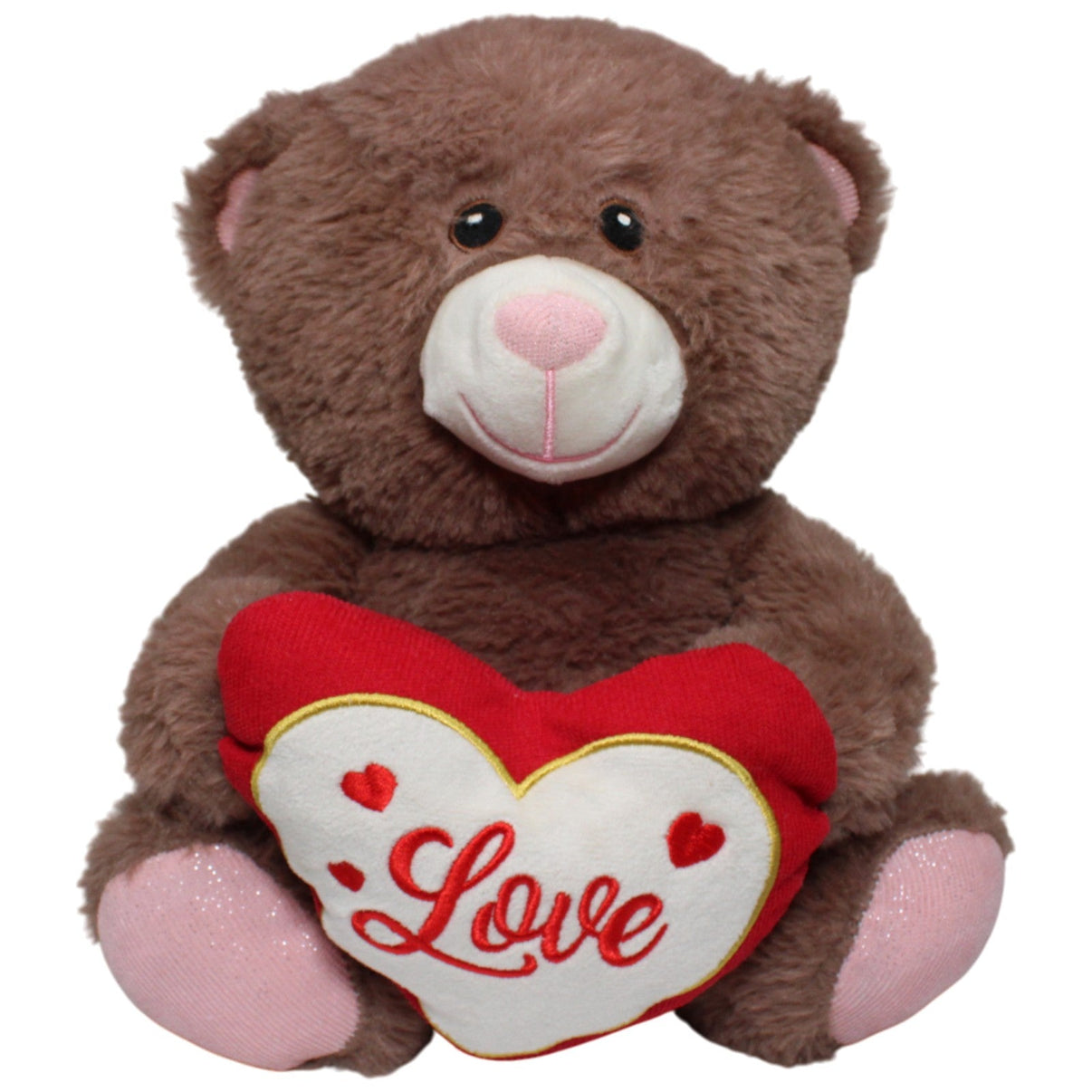123000018710 ZD Trading Action, Süßer Teddybär mit rotem Herz "Love" Kuscheltier Kumpel Leo 33cm Braun ebay - stofftiere