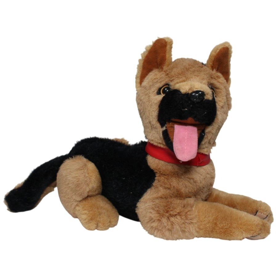 Schäferhund mit Halsband, liegend