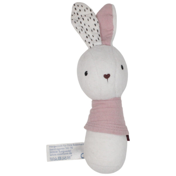 Weißer Hase mit Herz-Nase