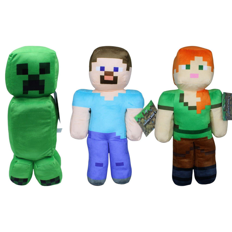 Minecraft 3er-Set - Creeper, Steve, Alex