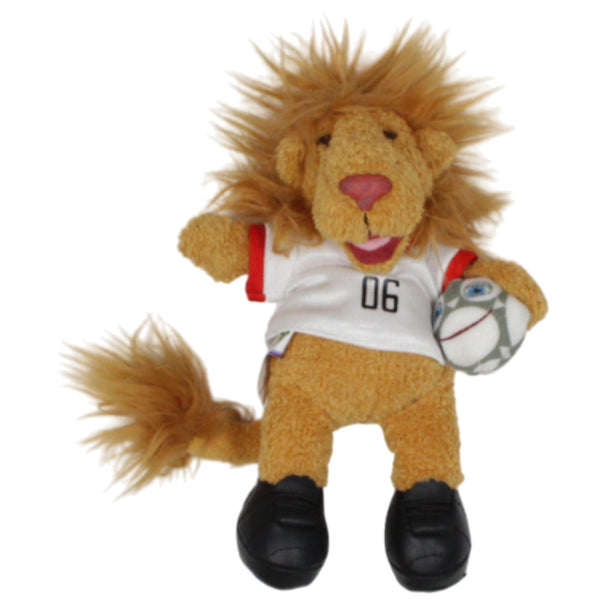 FIFA WM 2006 Maskottchen, Löwe Goleo mit Ball