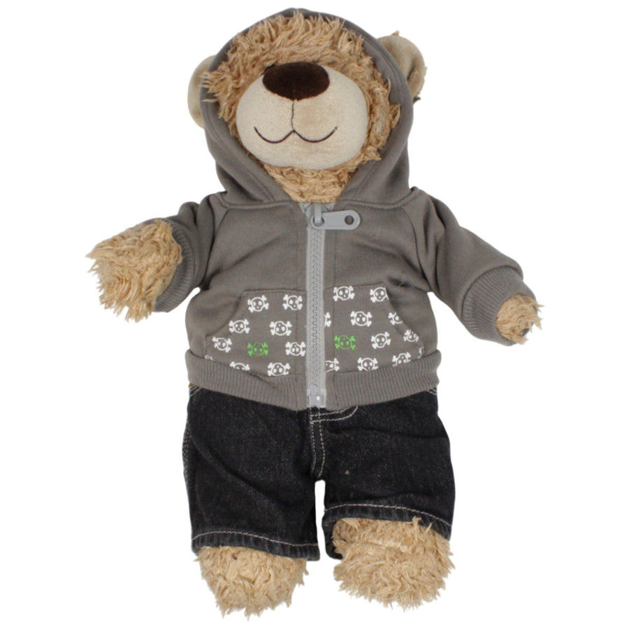 Teddybär mit Hoodie & Jeans