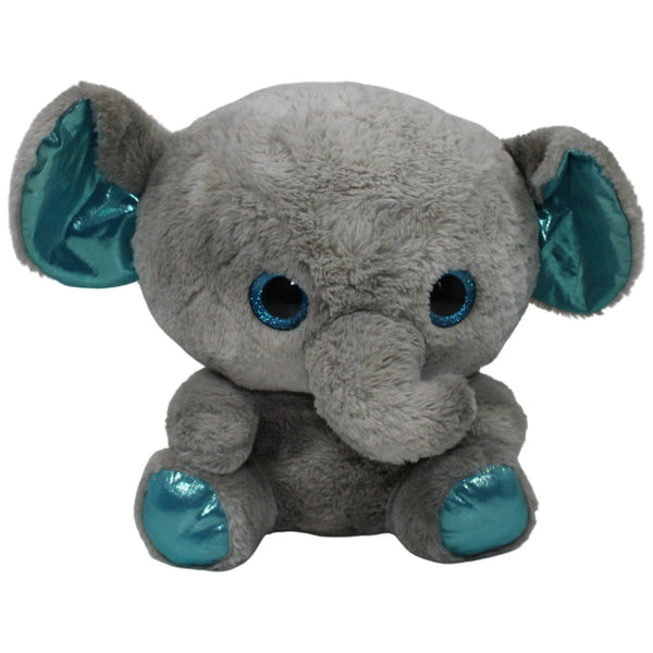 Großer Elefant mit Glitzeraugen, blau