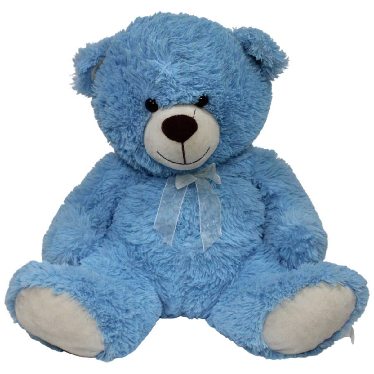 123000019183 TEDI Kuschelfreund XL Teddybär mit Schleife, blau Kuscheltier Kumpel Leo 53cm Blau ebay - 20 - stofftiere