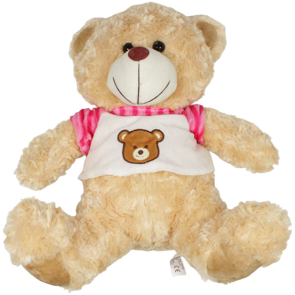 XL beiger Teddybär mit Teddy-Shirt