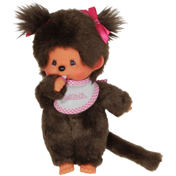 Monchhichi, Mädchen mit Zöpfen & Latz