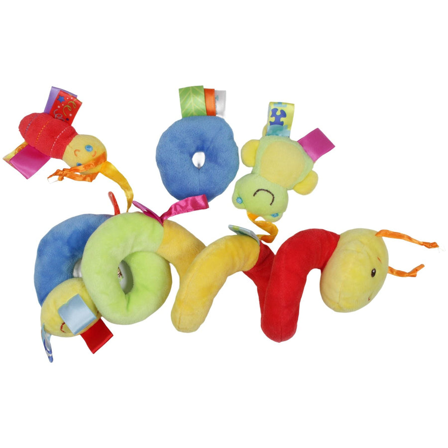Süße bunte Raupe mit Frosch & Biene