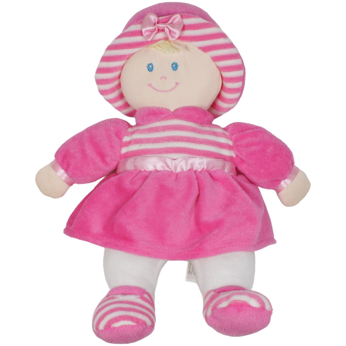 123000019553 Kaufland Puppe mit pinkem Kleid Weichkörperpuppe Kumpel Leo 32cm Beige ebay - stofftiere