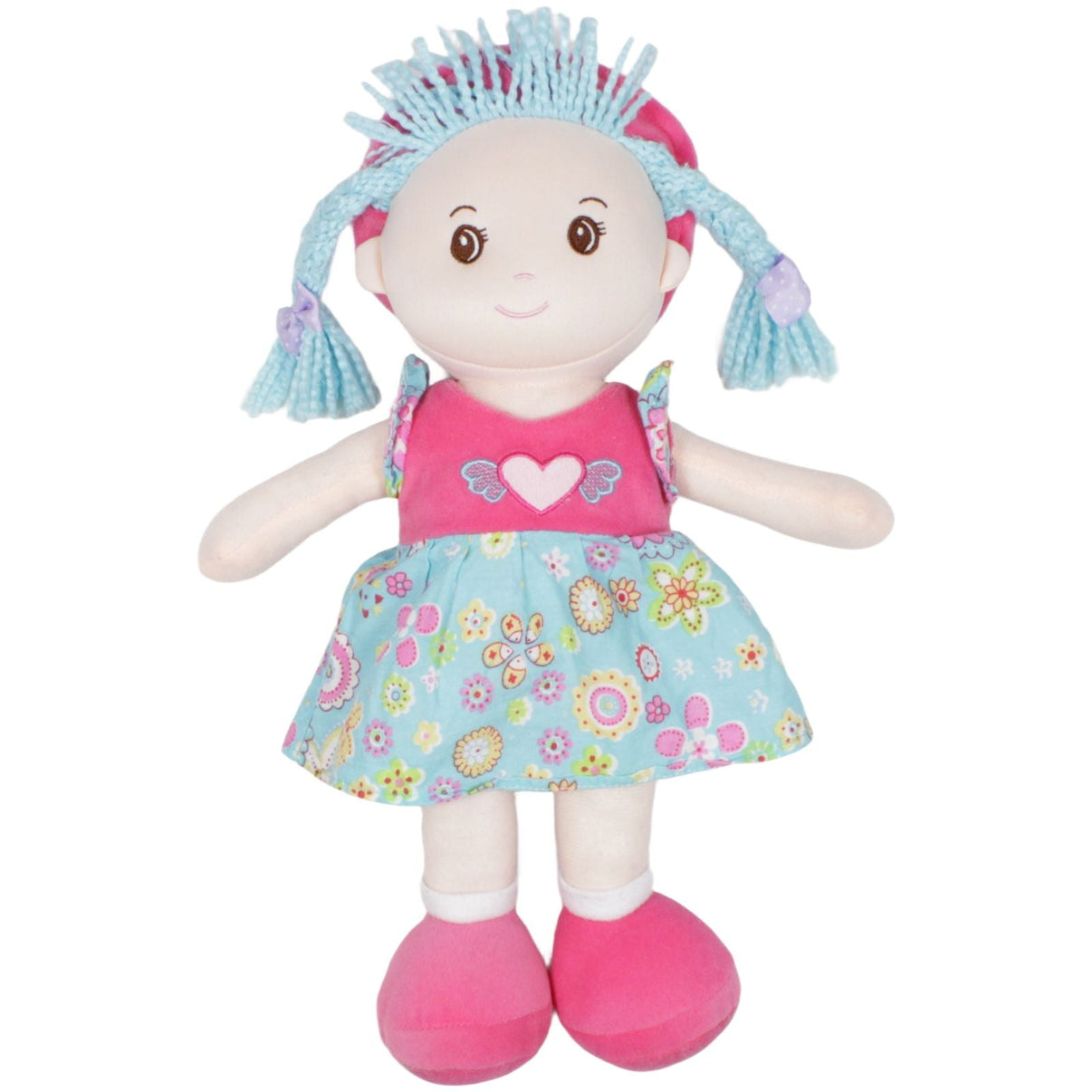 123000019592 Besttoy XL Mädchen mit türkisen Haaren Weichpuppe Kumpel Leo 40cm ebay - stofftiere Gebraucht