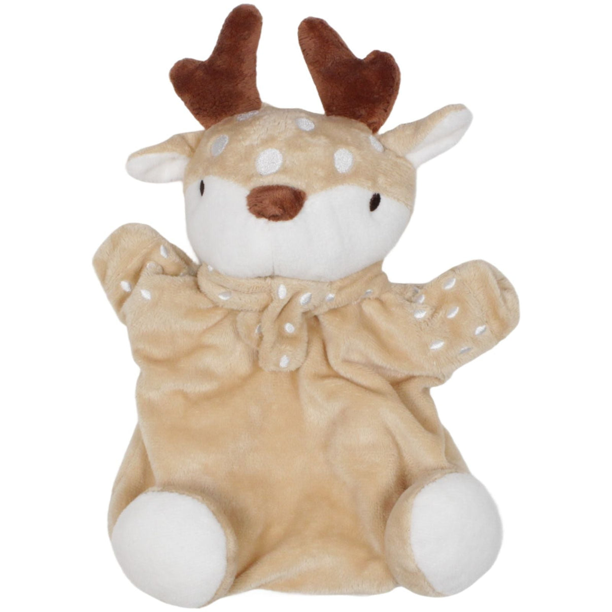 123000019599 Bruno Barthel fluffies, süßes Reh Handpuppe Kumpel Leo 27cm Beige Braun