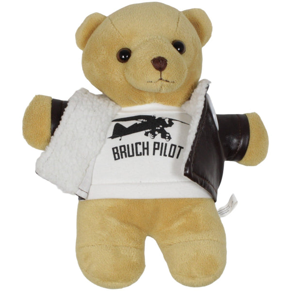 Teddy mit Lederjacke "BRUCH PILOT"