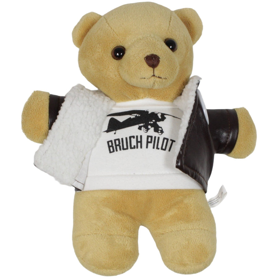 Teddy mit Lederjacke "BRUCH PILOT"