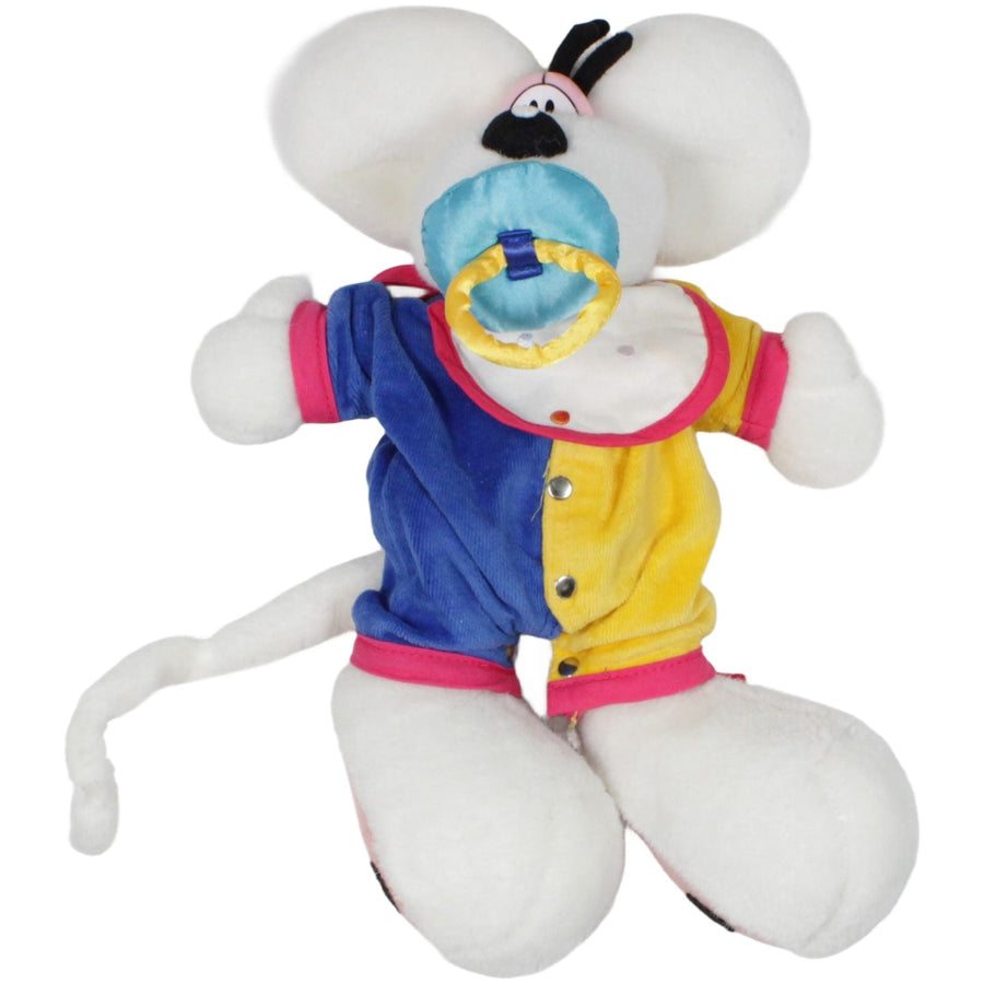 Baby-Diddl mit Schnuller & Latz mit buntem Body