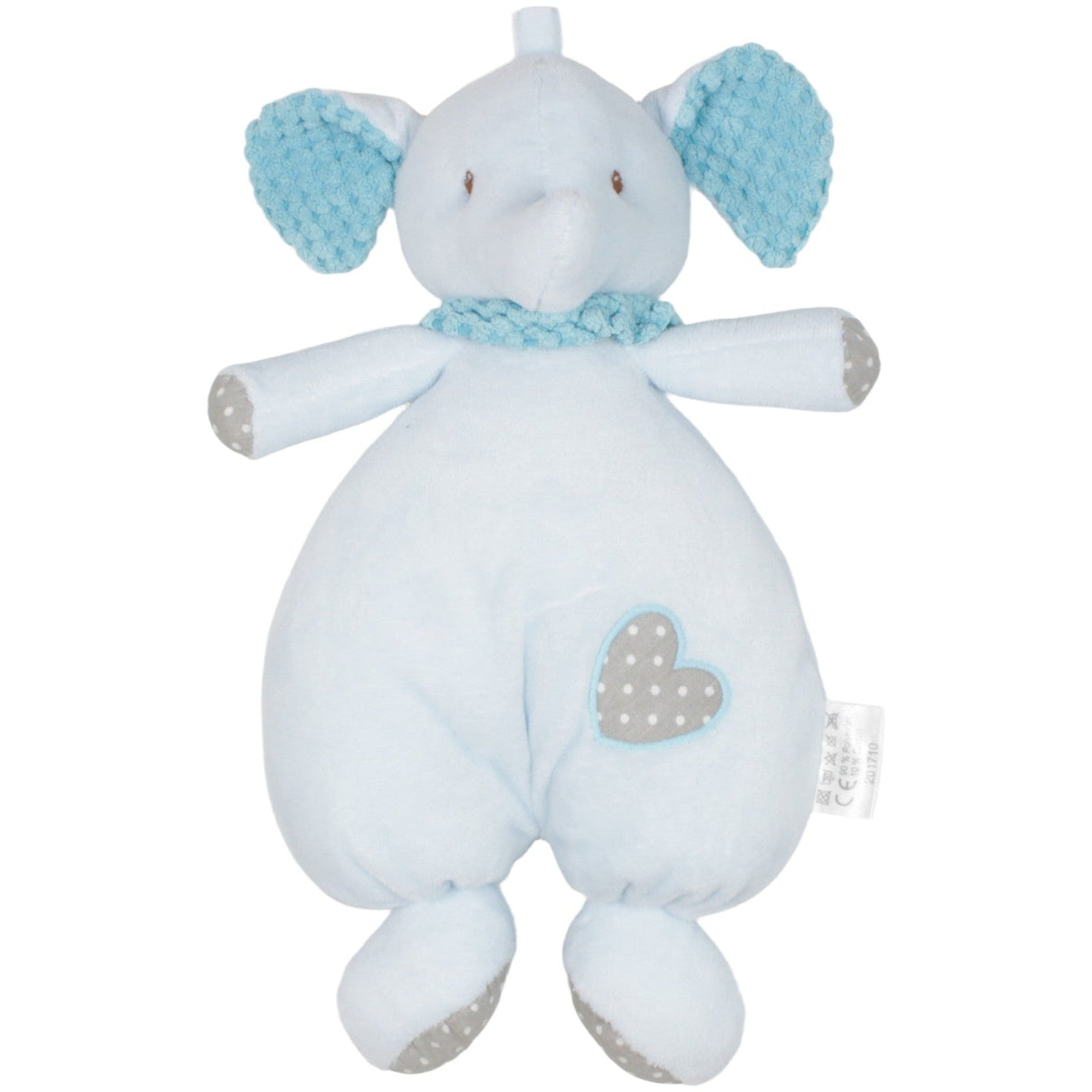 123000019779 inware Inwolino, hellblauer Elefant mit Rassel Kuscheltier Kumpel Leo 28cm Baby & Kleinkind Blau