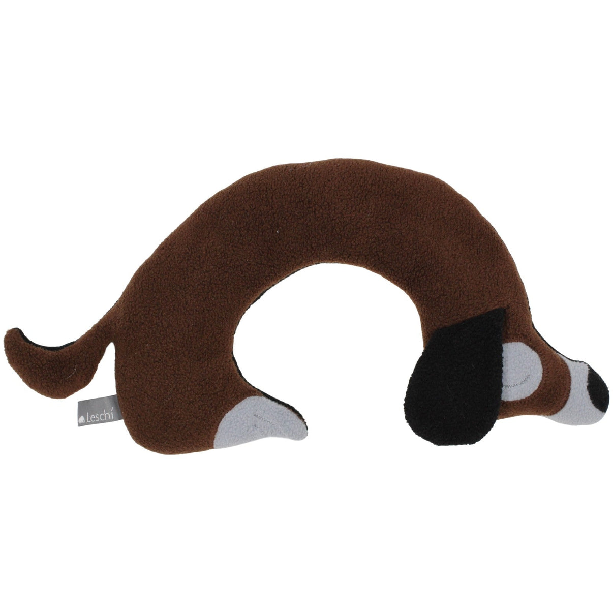 123000019800 Leschi Hund Bobby für die Schultern, dunkelbraun Wärmekissen Kumpel Leo 30cm 40cm Braun