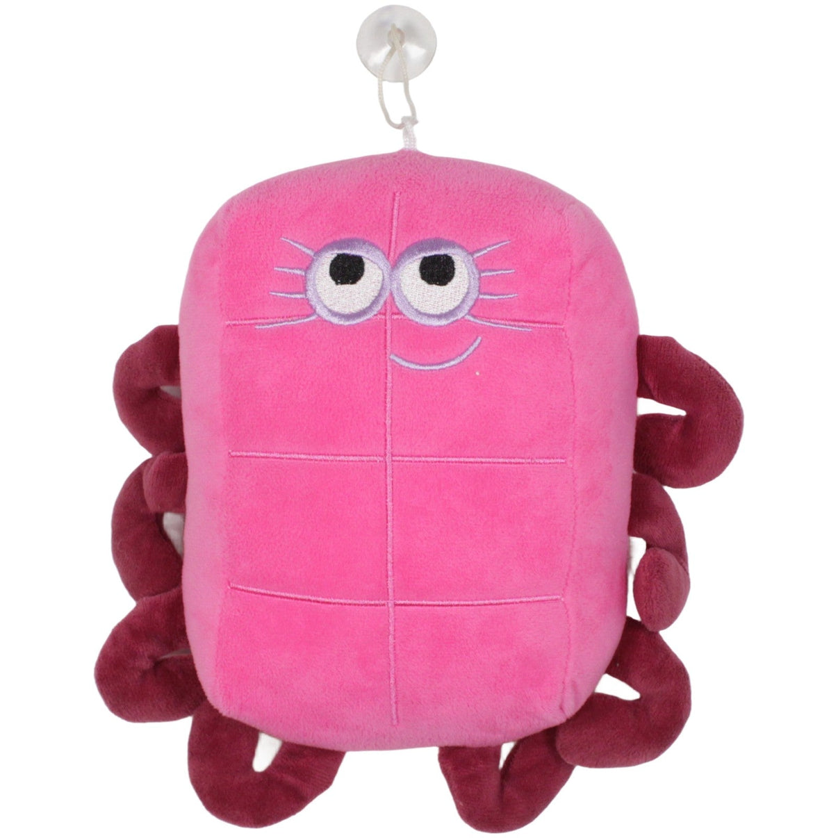 123000019839 Unbekannt Zahlenblock 8 mit Saugnapf, pink Plüschfigur Kumpel Leo 24cm 30cm ebay - stofftiere