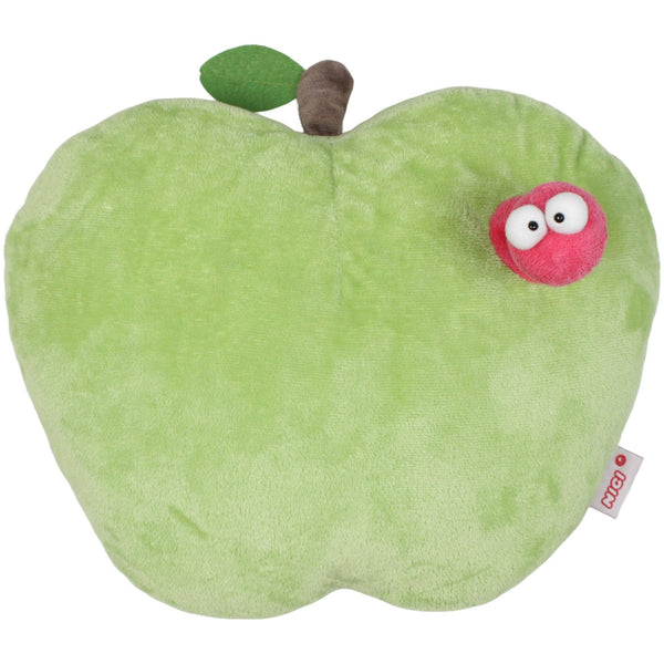 Grüner Apfel mit Wurm