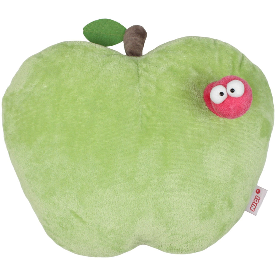 Grüner Apfel mit Wurm